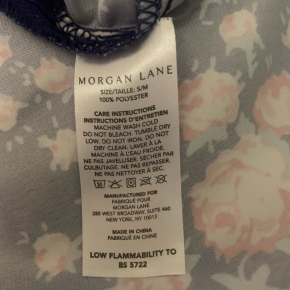 Morgan Lane Blue Floral Robe - Picture 8 of 8